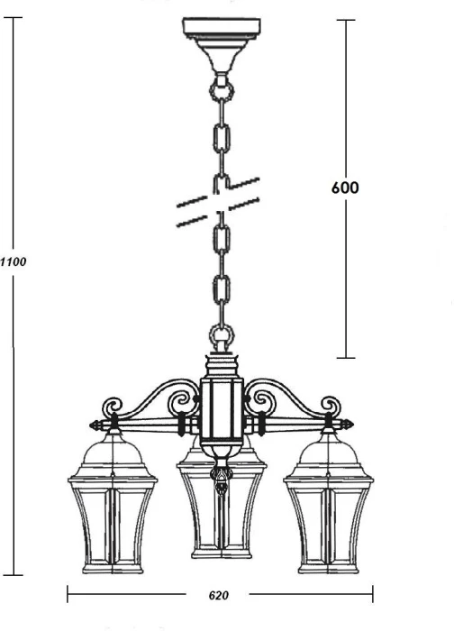 91470L/3 Bl Oasis Light