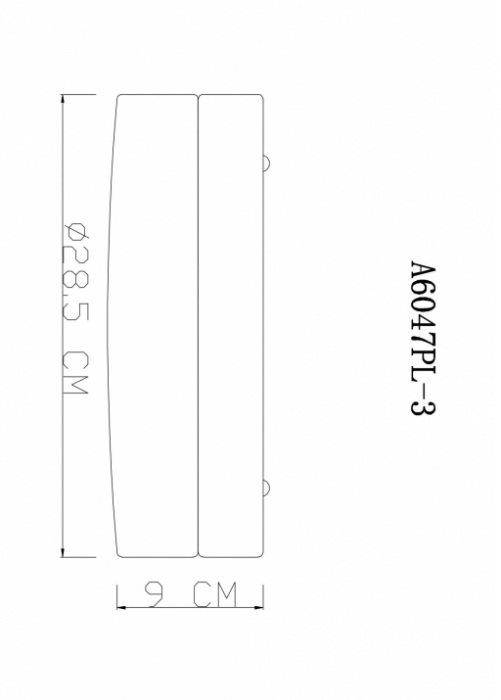 A6047PL-3AB Arte Lamp