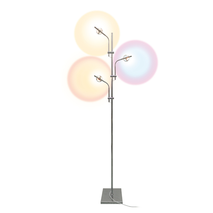 ULM-T641 3x2W/3000K CHROME MULTICOLOR_