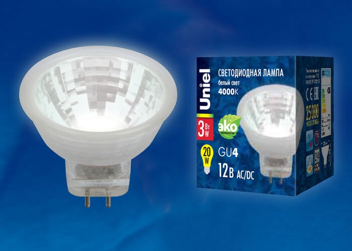 LED-MR11-3W/NW/GU4 GLZ21TR_