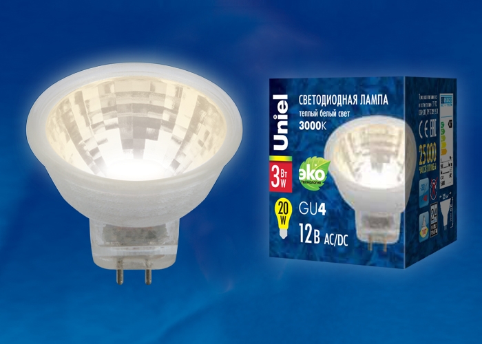 LED-MR11-3W/WW/GU4 GLZ21TR_