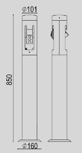 W6142-1-850 Gr Oasis Light