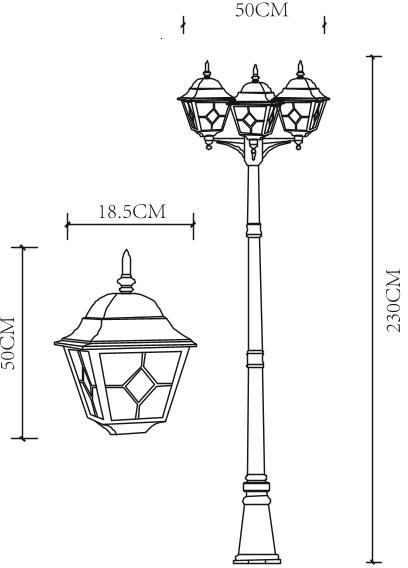 A1017PA-3BN Arte Lamp