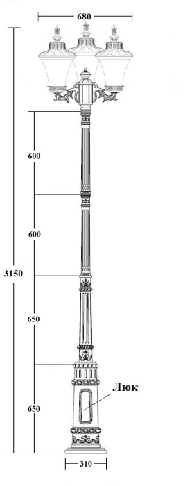 86410B/15 E7 Bl Oasis Light