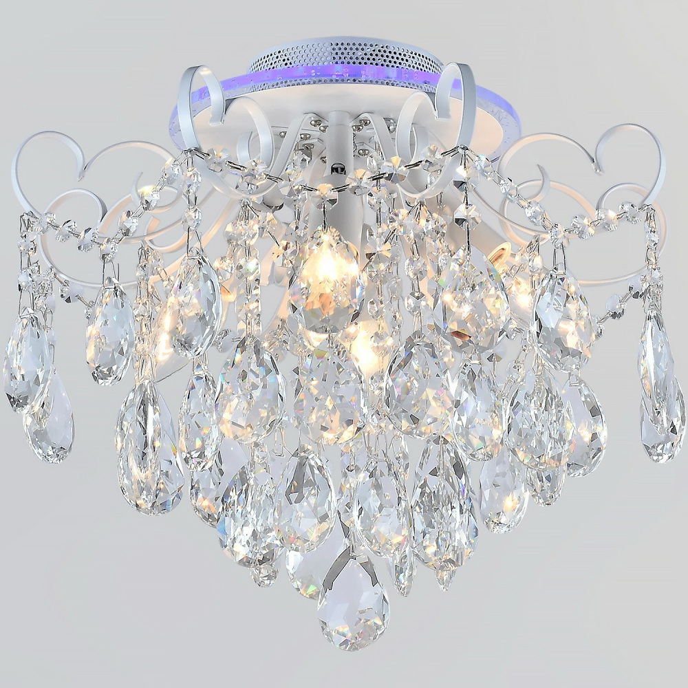 Потолочная люстра  04024-0.3-04 WH+SILVER PN+RGB Reluce