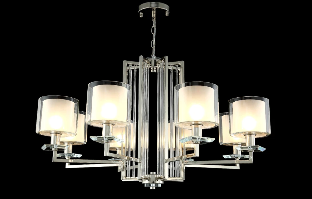 NICOLAS SP-PL8 NICKEL/WHITE Crystal Lux