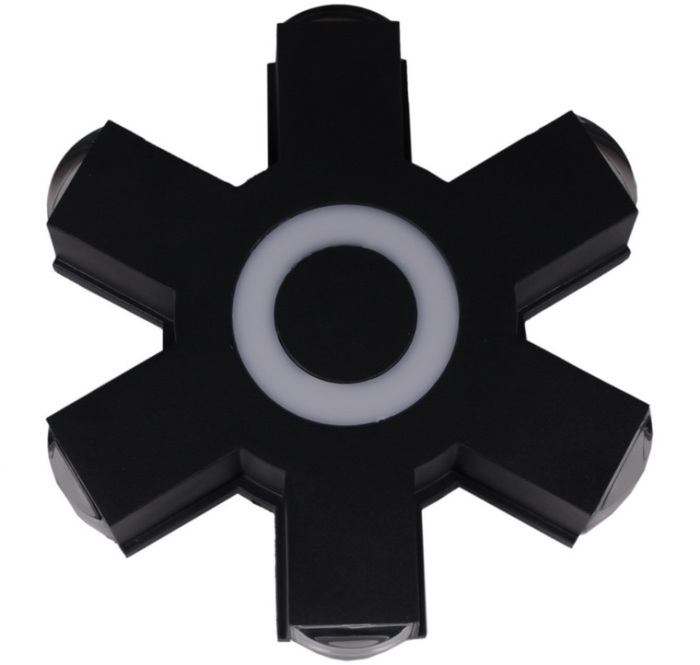 08231-9.2-007U LED4W+6*3W RGB BK_