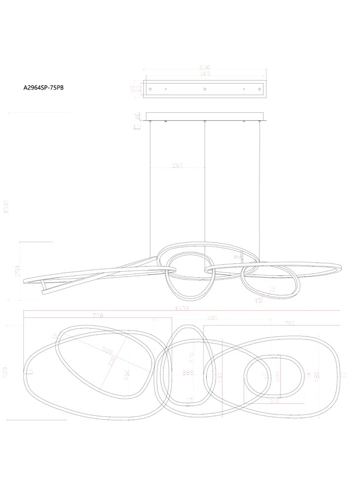A2964SP-75PB Arte Lamp