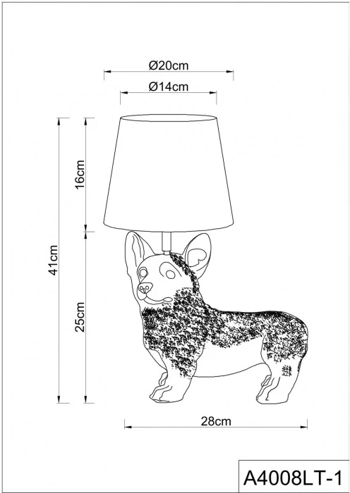 A4008LT-1WH Arte Lamp