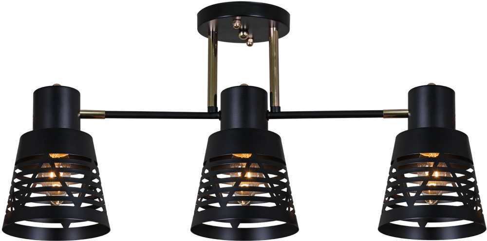 Потолочная люстра 06074-3.3-03 BK+FG Reluce