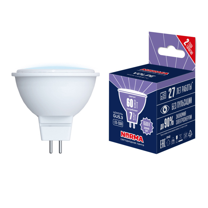 LED-JCDR-7W/6500K/GU5.3/NR_