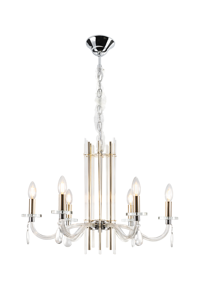 AURELIO SP6 GOLD+CHROME/TRANSPARENT_