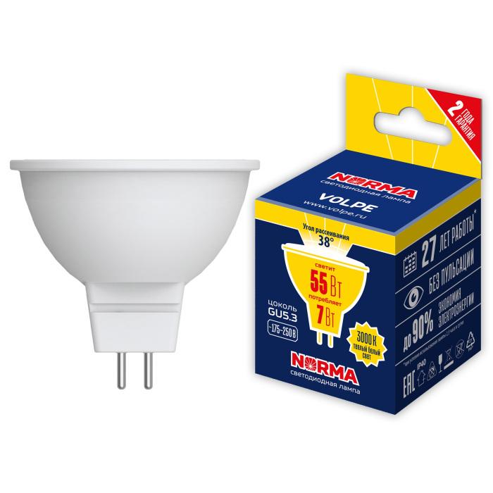 LED-JCDR-7W/3000K/GU5.3/38D/NR_