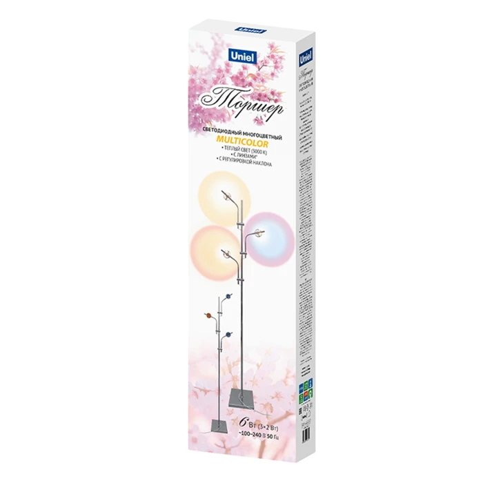 ULM-T641 3x2W/3000K CHROME MULTICOLOR Uniel