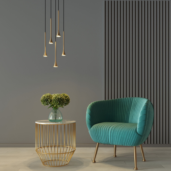 50314 LED 3000K латунь