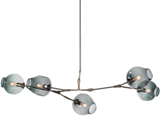 Подвесная люстра Bubble KG0579P-5 smoky DeLight Collection