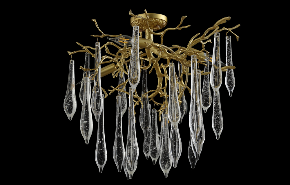 REINA PL5 D600 GOLD PEARL Crystal Lux