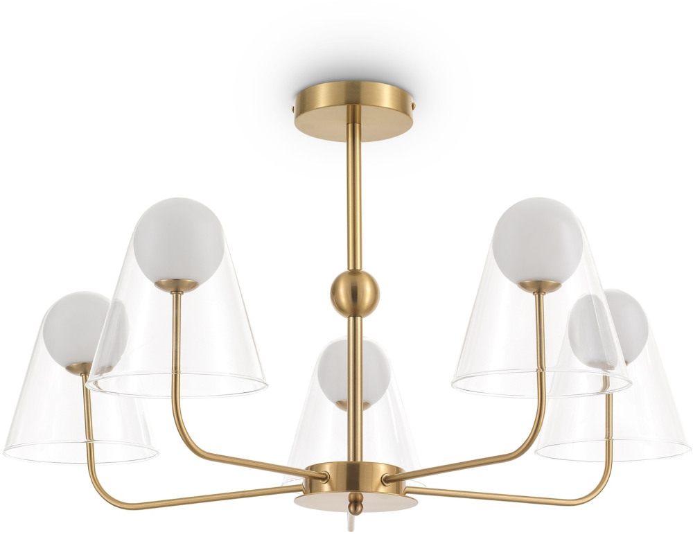 Потолочная люстра Doublety FR5382PL-05BS Freya