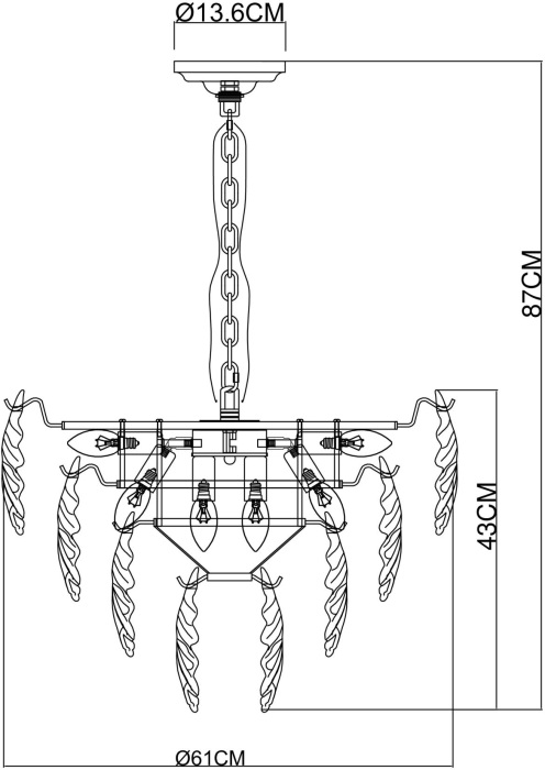 A4070LM-9GO Arte Lamp