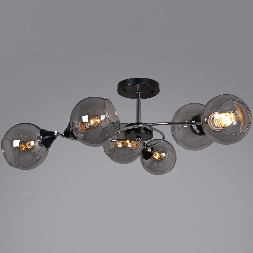 Потолочная люстра  02288-0.3-06 BK+CH Reluce