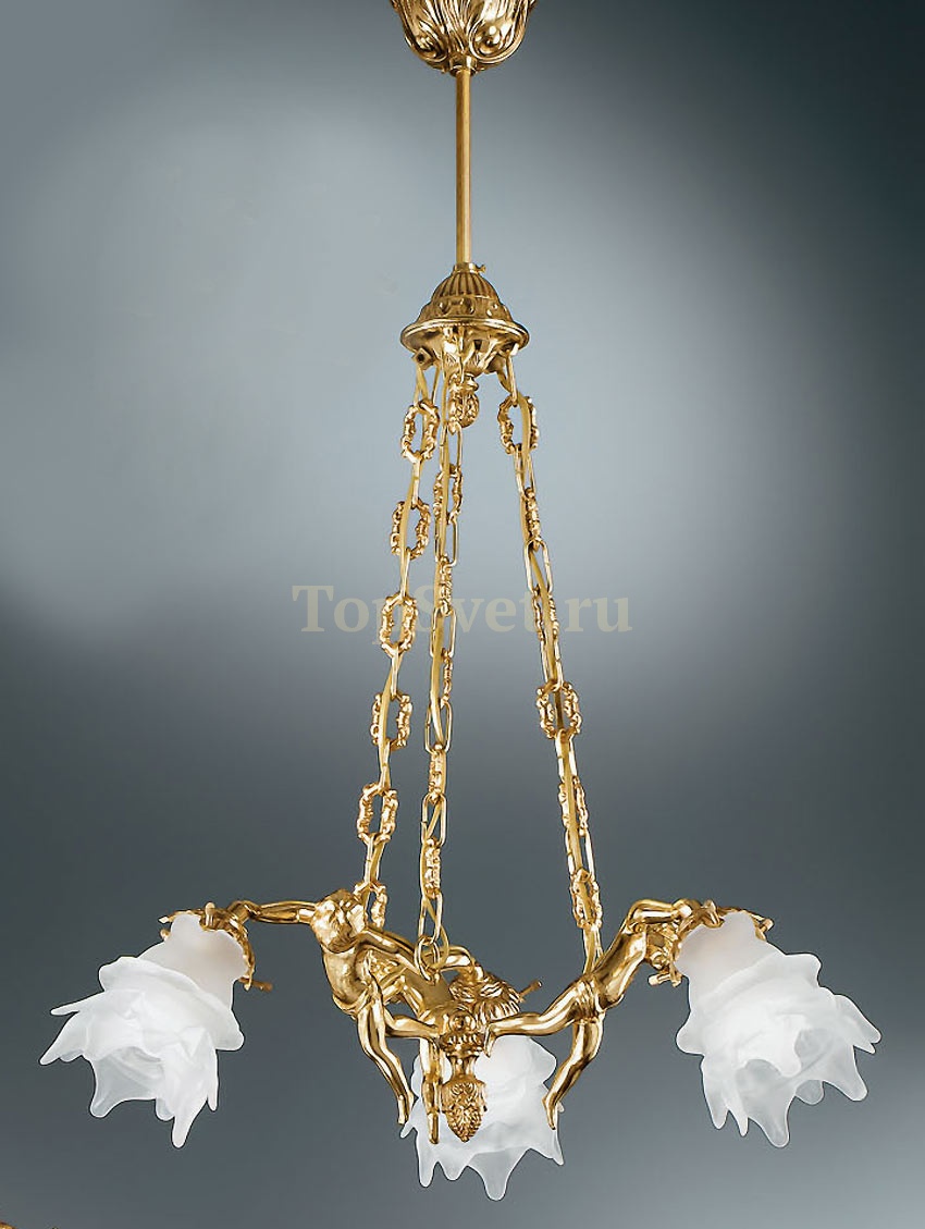 2080/3 FR.GOLD WHITE GLASS Nervilamp