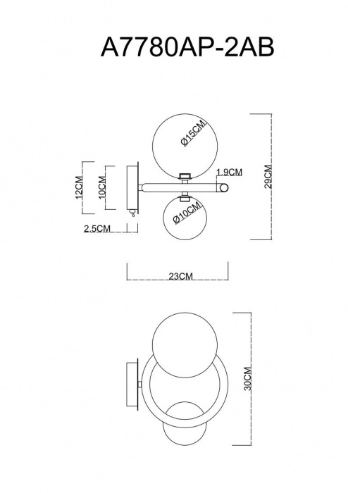 A7780AP-2AB Arte Lamp