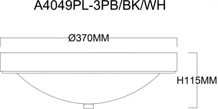 A4049PL-3PB Arte Lamp