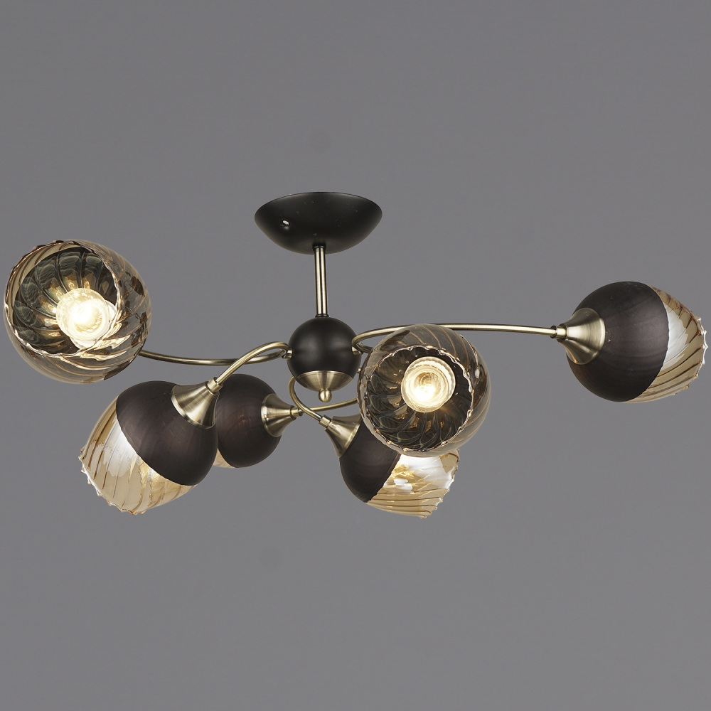 Потолочная люстра 04250-0.3-06 BK+AB Reluce