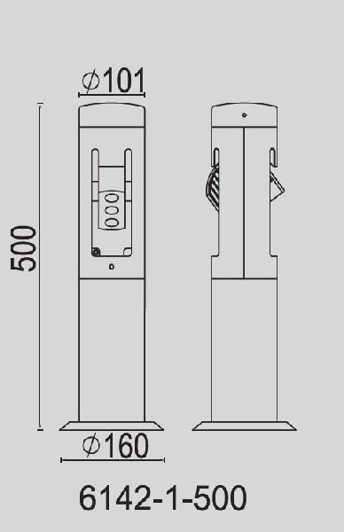 W6142-1-500 Gr Oasis Light