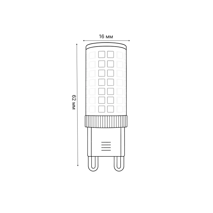 LED-JCD-7W/4000K/G9/CL/SLS Volpe